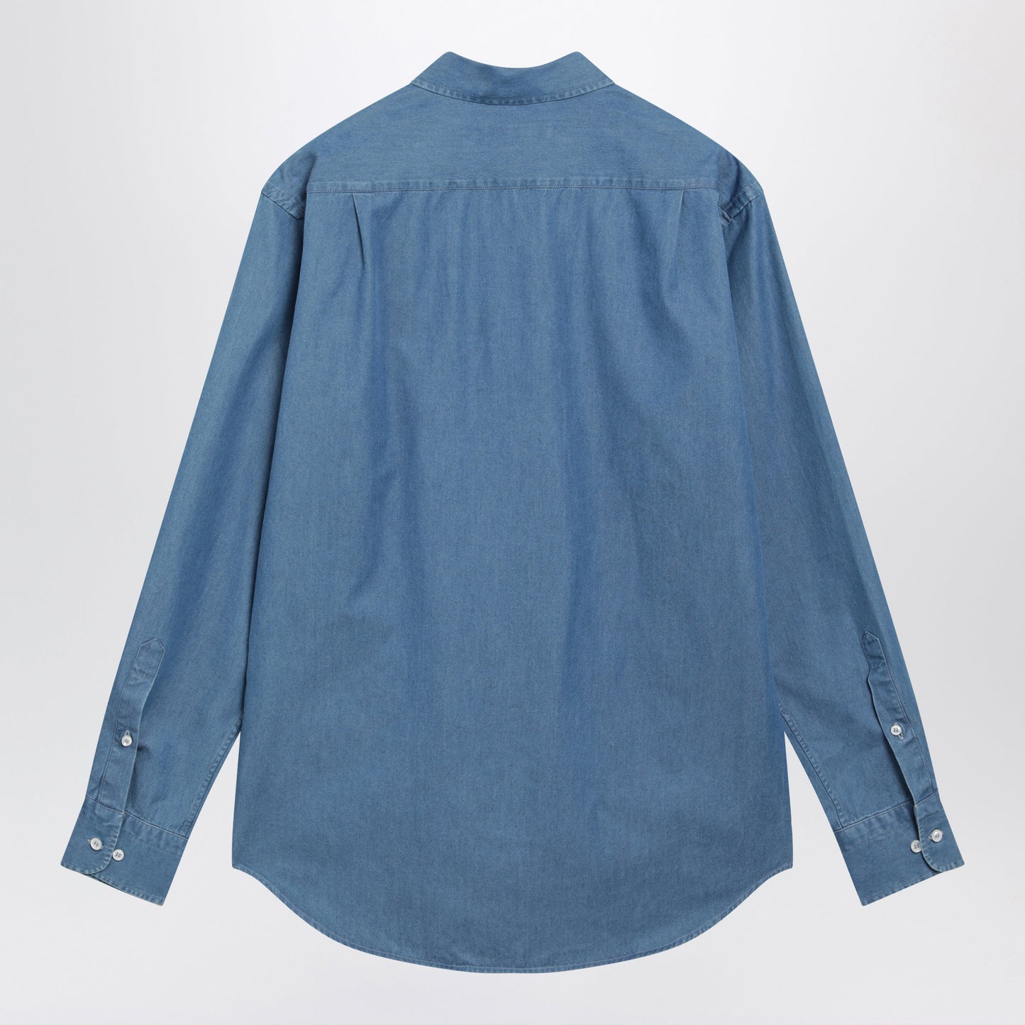 Loro Piana Andre Cotton Denim Shirt In Super Stone Washed Men LORO PIANA
