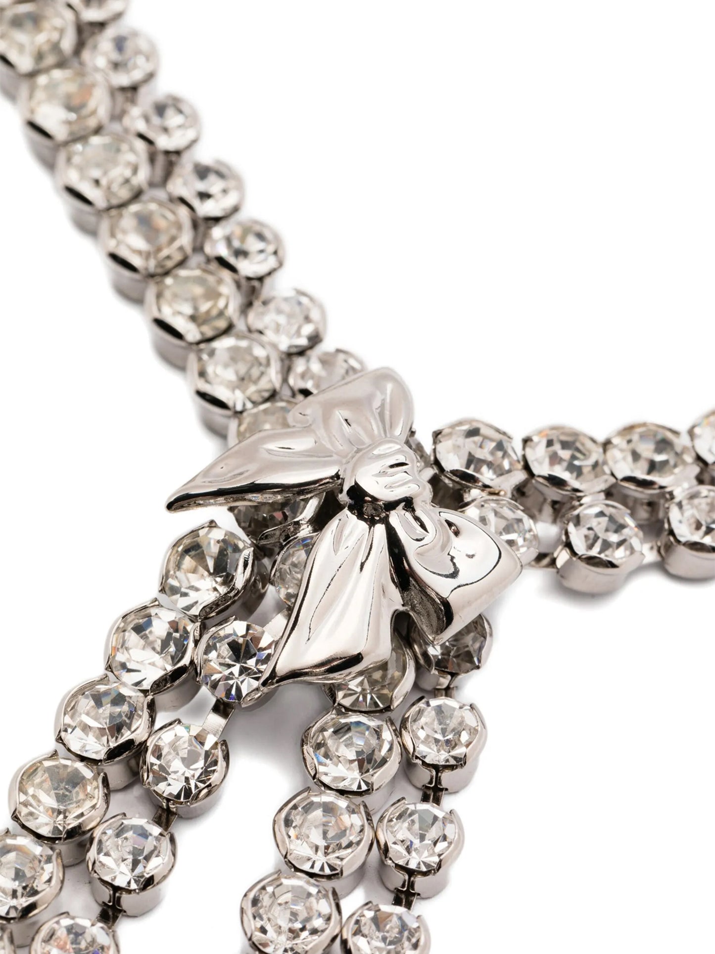 Alessandra Rich Women Bow Crystals Necklace ALESSANDRA RICH