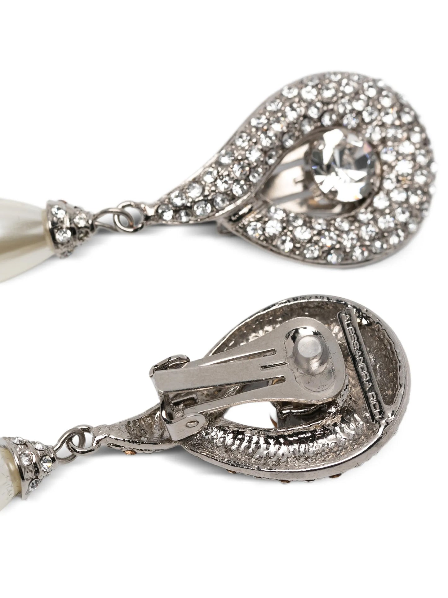 Alessandra Rich Women Pendant Pearl Earrings ALESSANDRA RICH