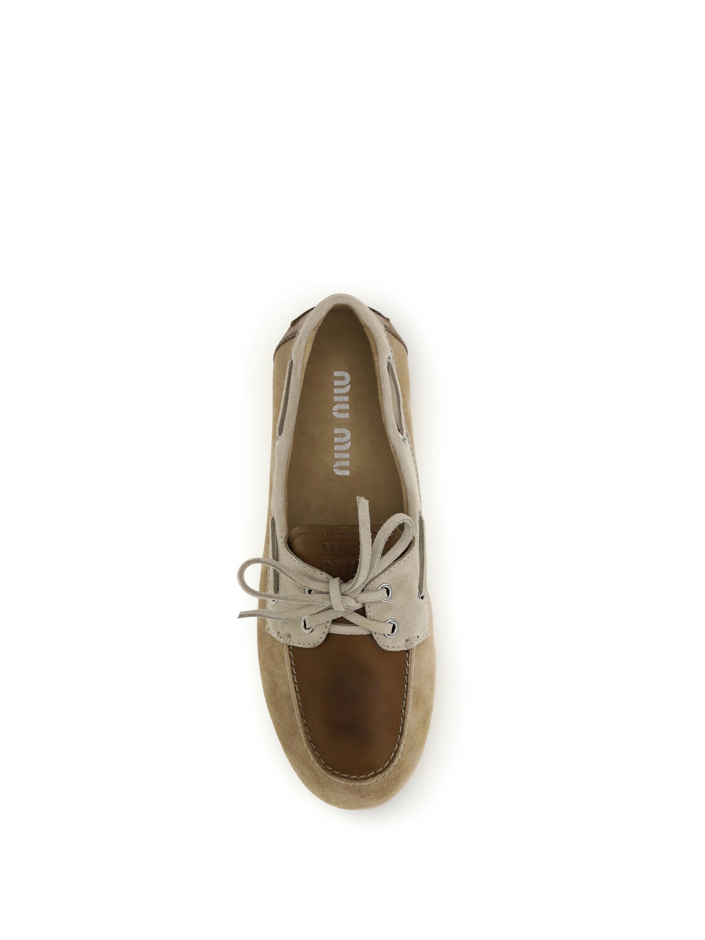Miu Miu Women Leather And Suede Loafers MIU MIU