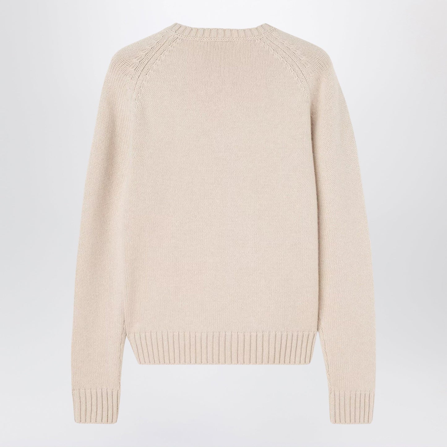 Loro Piana Beige Melange Cashmere Crewneck Sweater Women LORO PIANA