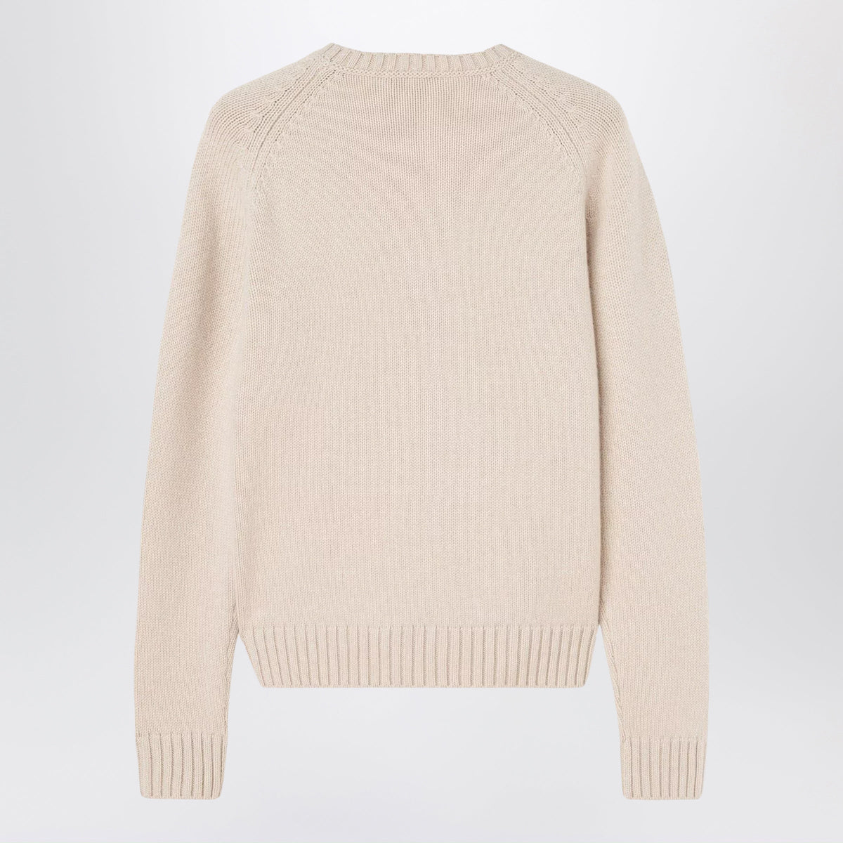 Loro Piana Beige Melange Cashmere Crewneck Sweater Women LORO PIANA