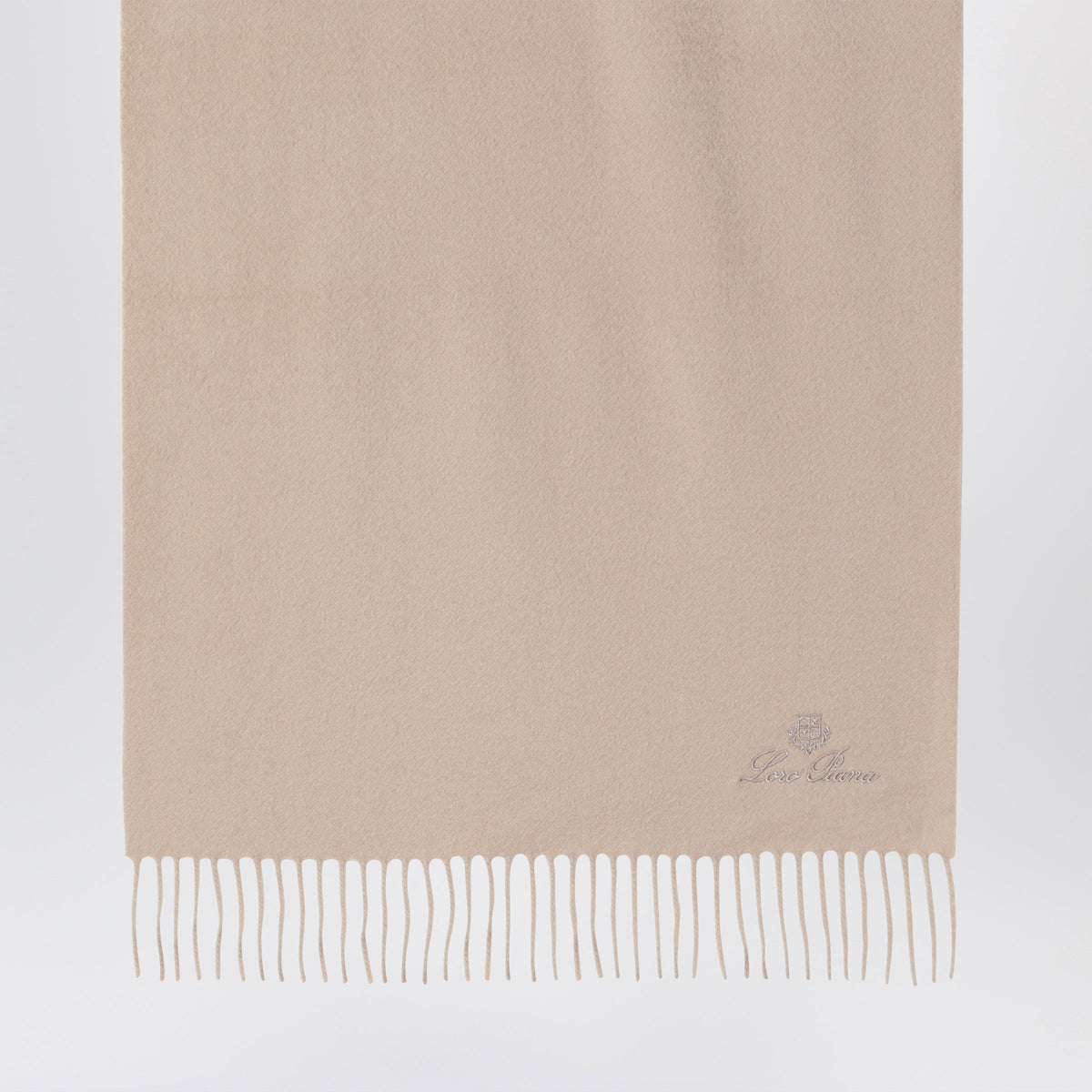 Loro Piana Beige Cashmere Scarf Women LORO PIANA