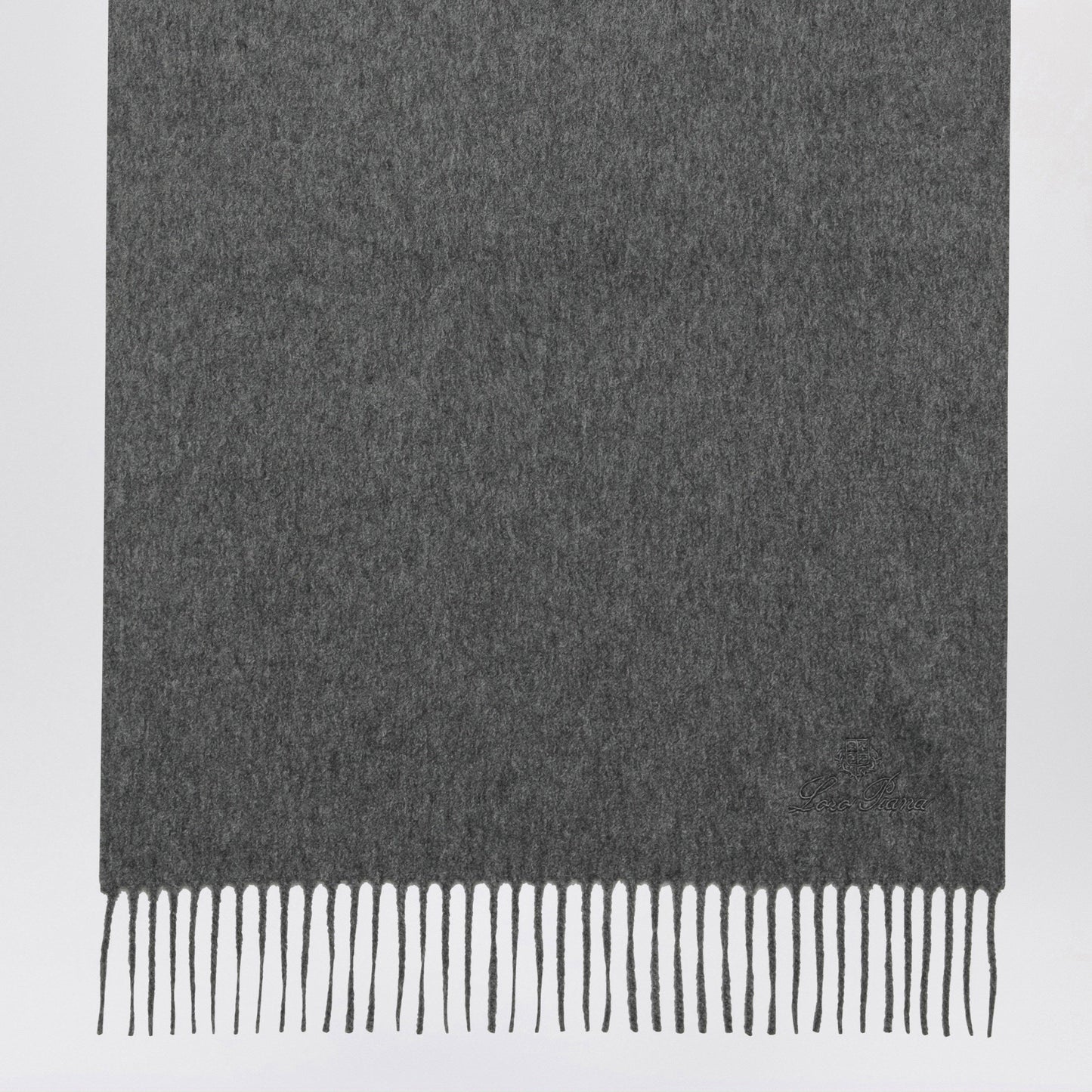 Loro Piana Grande Unita Scarf In Grey Melange Men LORO PIANA