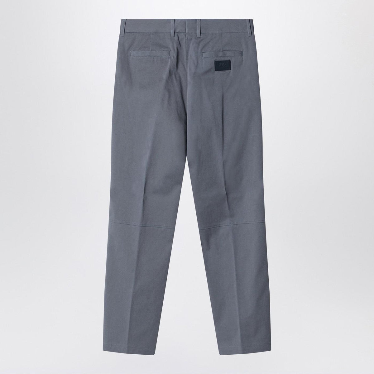 Fendi Grey Gabardine Trousers Men FENDI