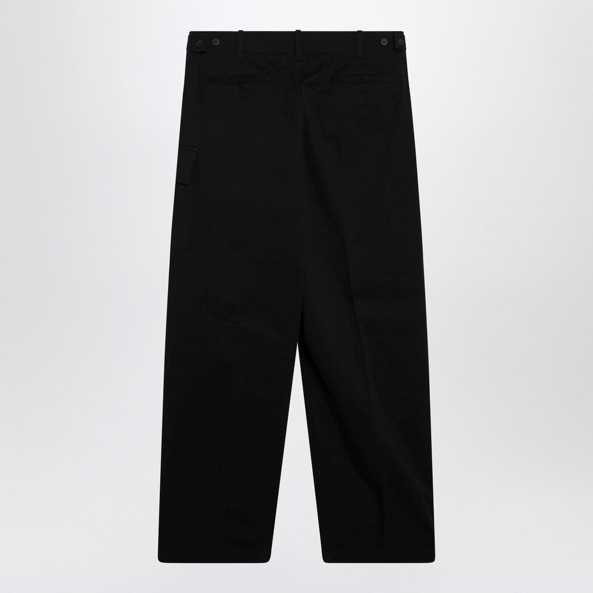 Fendi Black Gabardine Trousers Men FENDI
