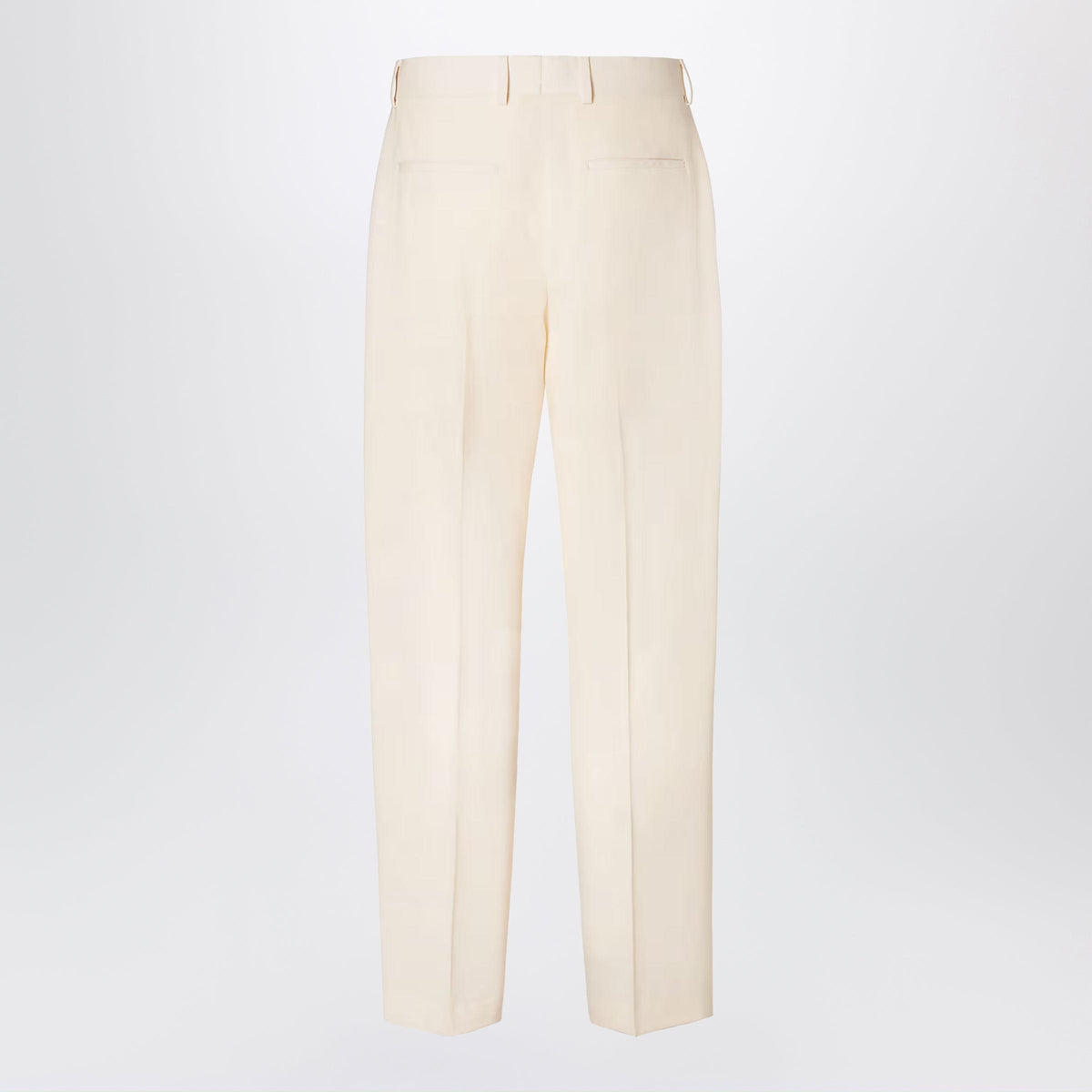 Fendi Beige Wool Gabardine Trousers Men FENDI
