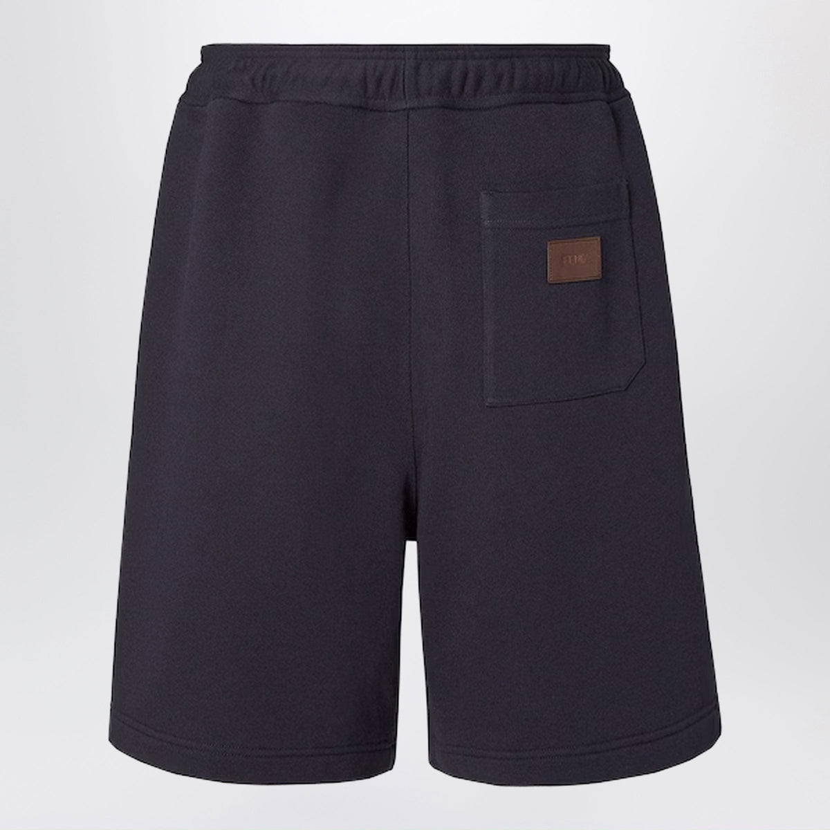 Fendi Navy Blue Cotton Bermuda Shorts Men FENDI