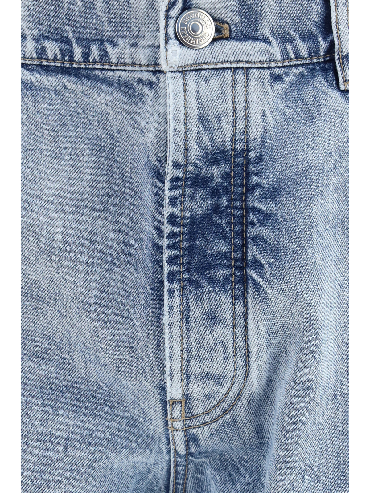 Brunello Cucinelli Men Straight-Leg Turn-Up Jeans BRUNELLO CUCINELLI