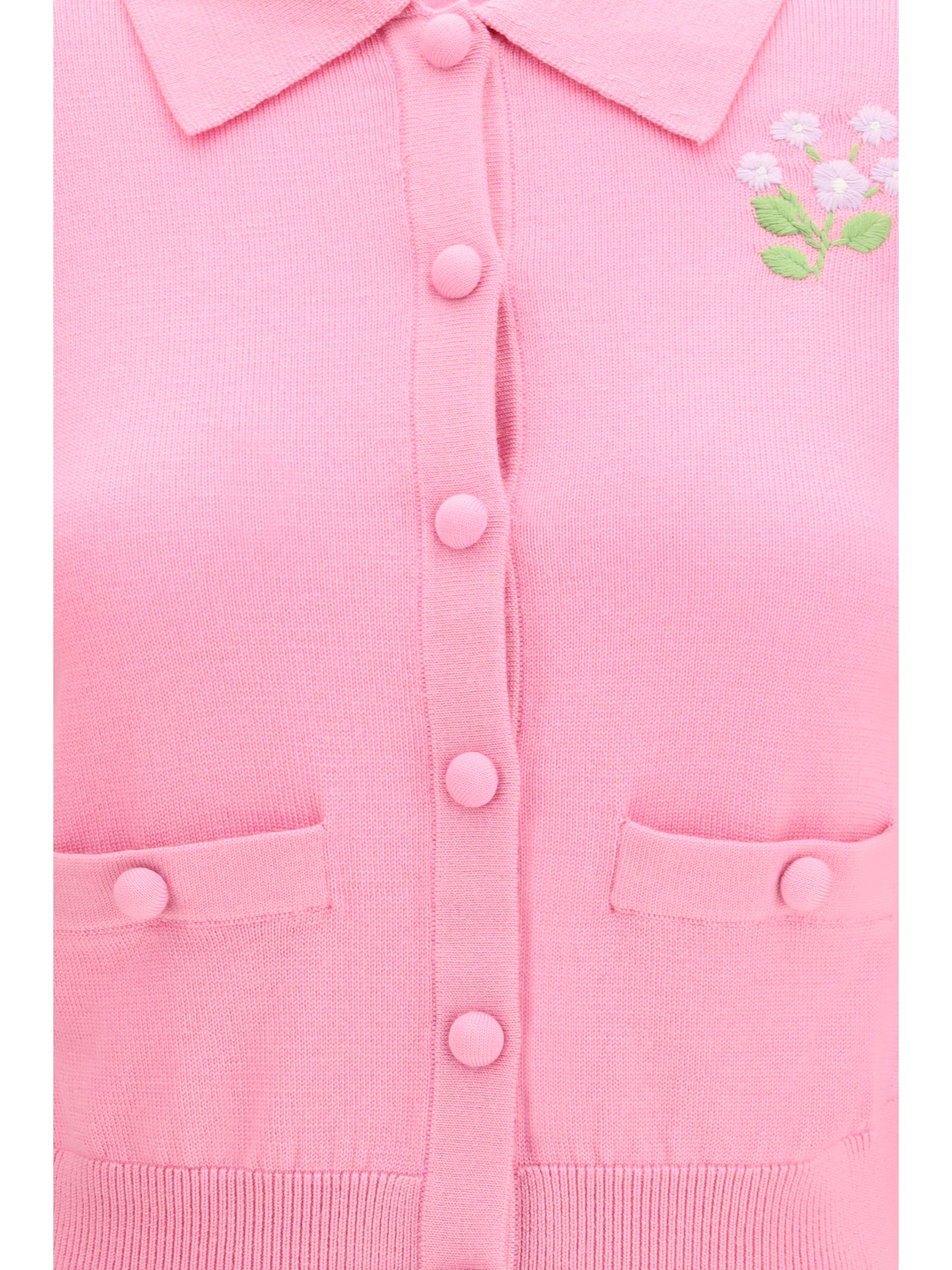 Self-Portrait Women Floral Embroidered Knit Cardigan SELF-PORTRAIT