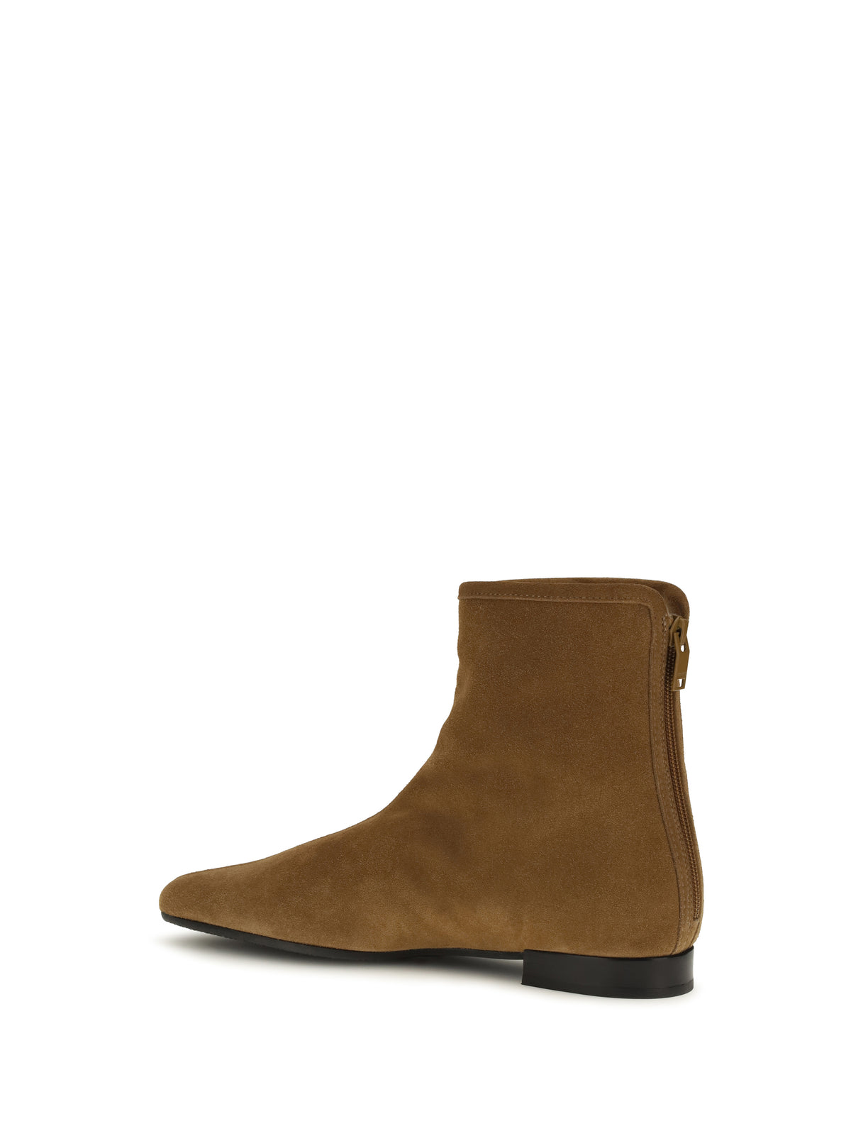 Toteme Women Suede Booties With Shearling Lining TOTEME