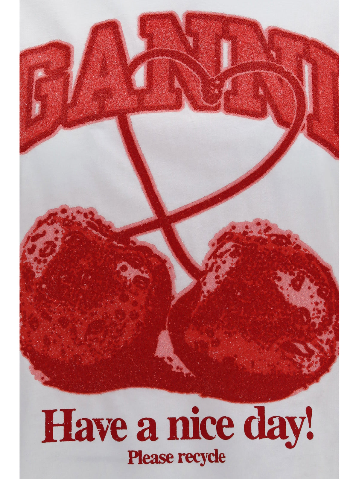 Ganni Women Cherry T-Shirt GANNI