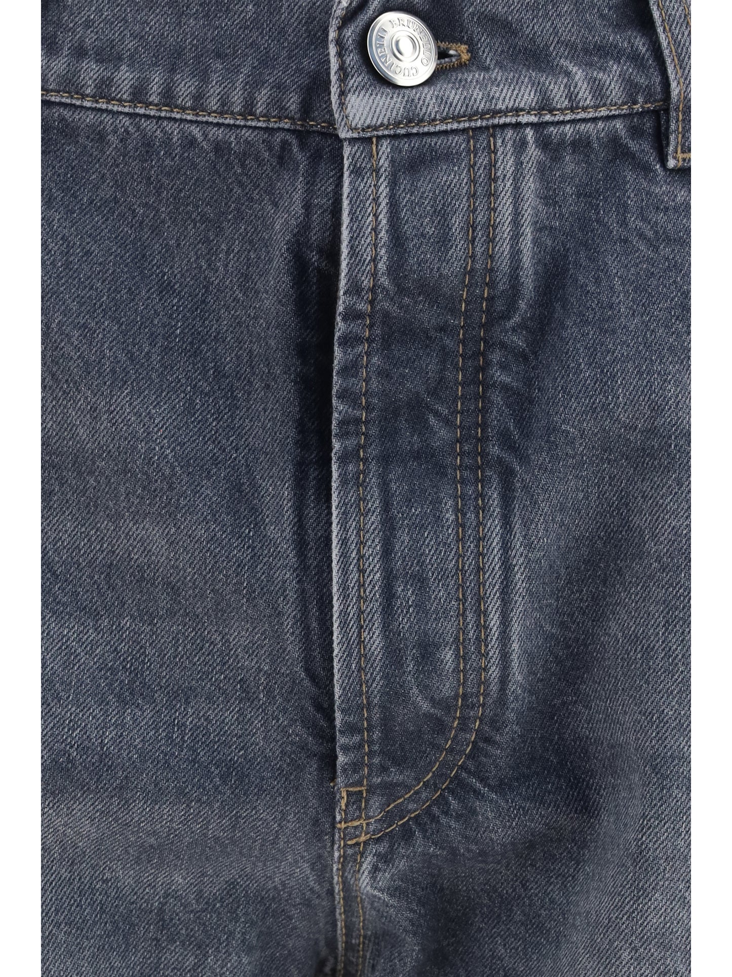 Brunello Cucinelli Men Straight-Leg Turn-Up Jeans BRUNELLO CUCINELLI
