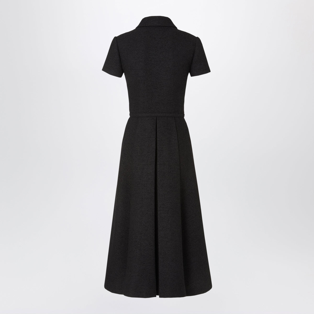 Fendi Black Dress In Boucle Wool Women