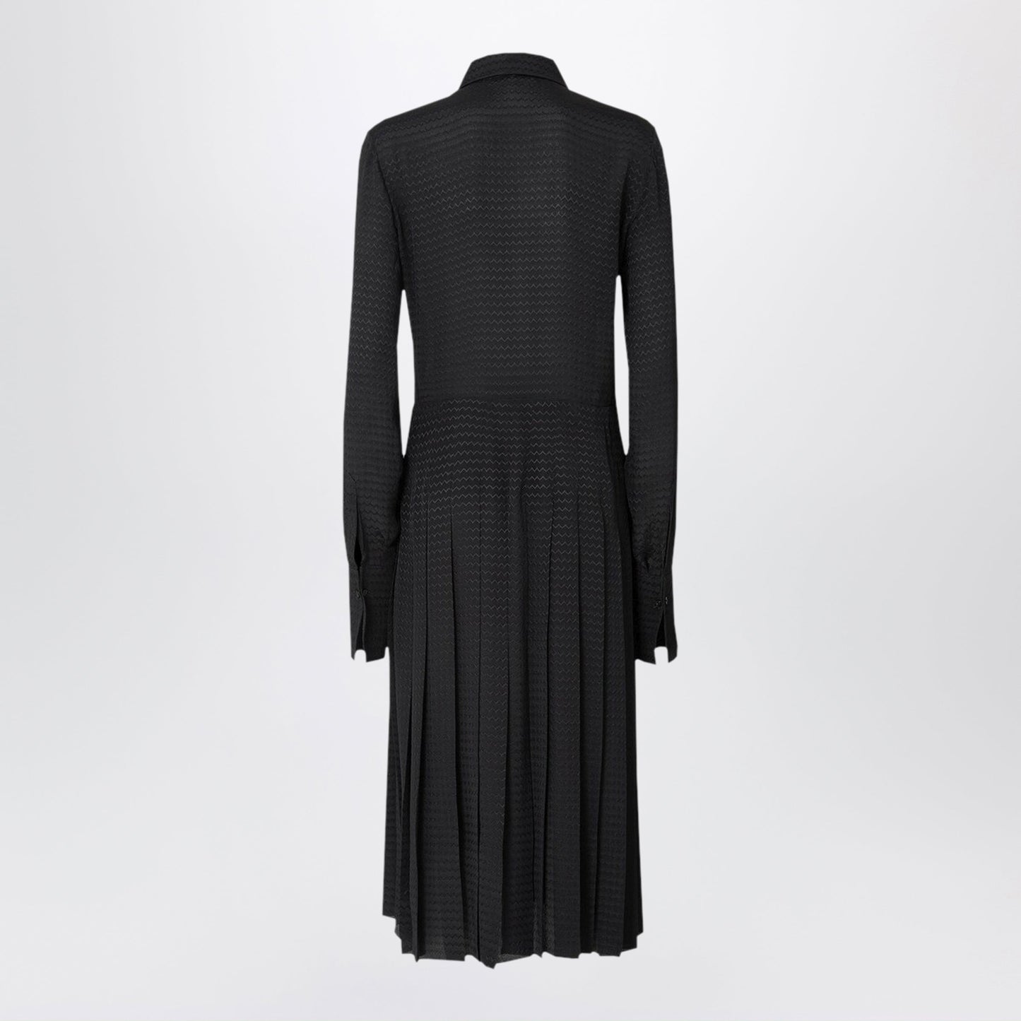 Fendi Black Jacquard Silk Dress Women FENDI