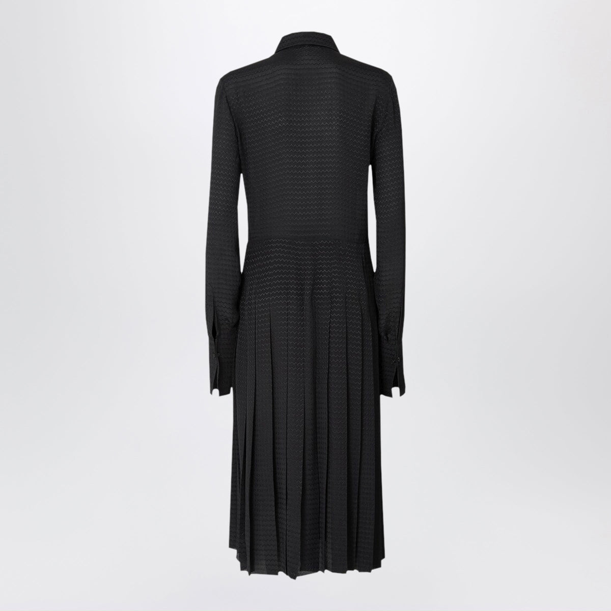 Fendi Black Jacquard Silk Dress Women FENDI