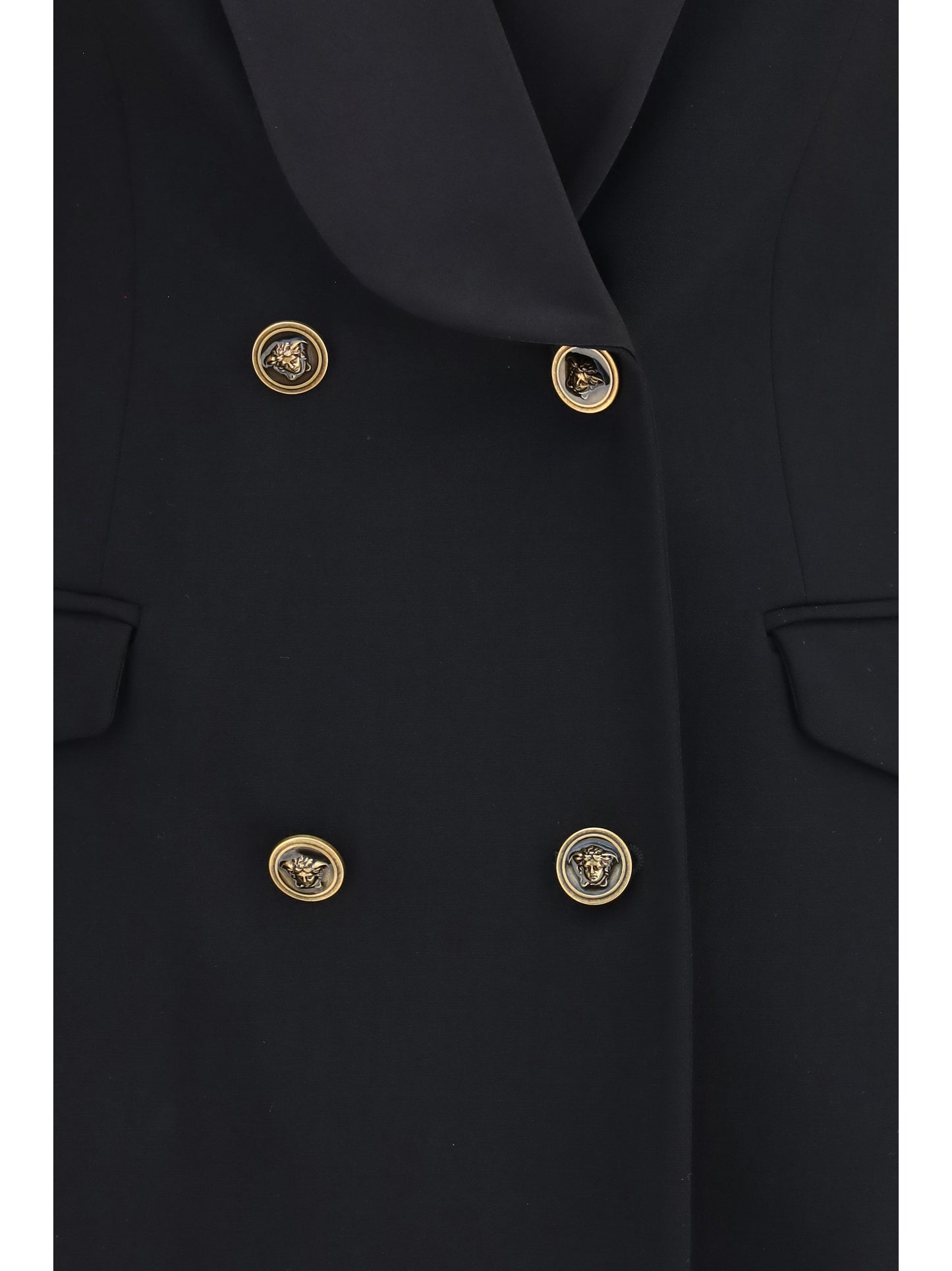Versace Women Wool Double Breasted Blazer VERSACE
