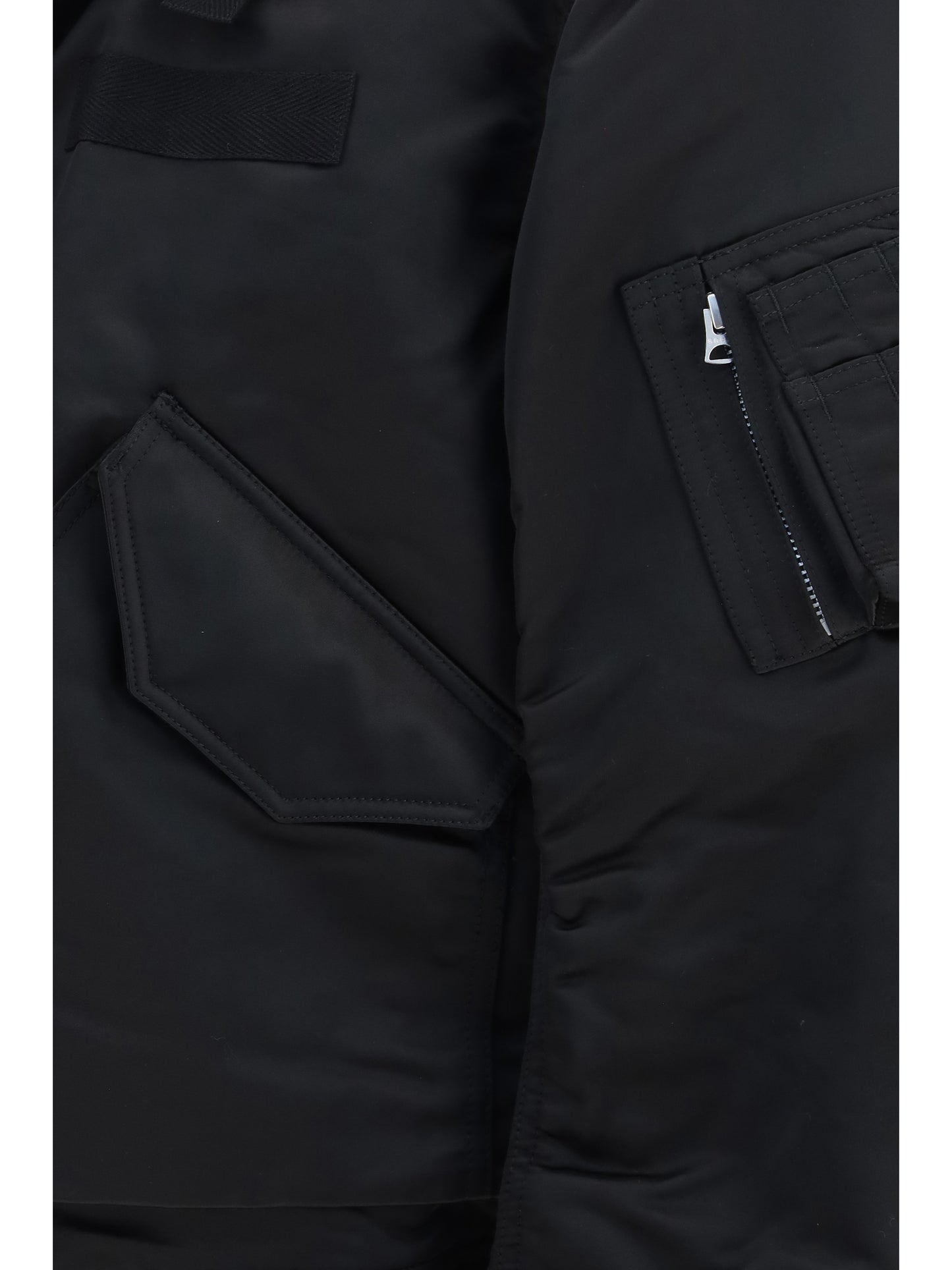 Sacai Men Cotton Chino And Nylon Twill Double Jacket SACAI