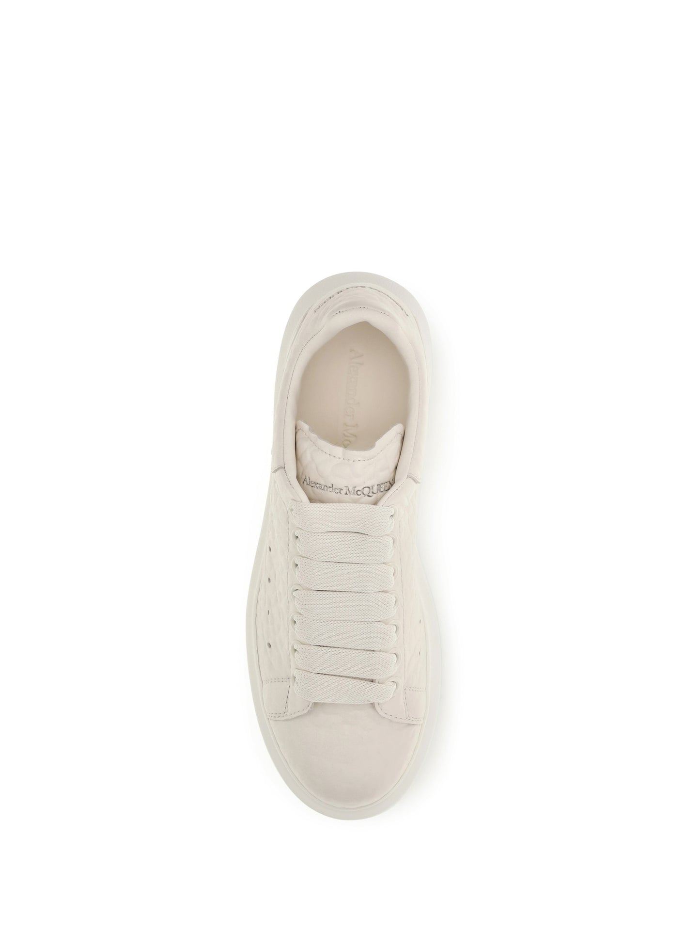 Alexander Mcqueen Women Oversized Pebbled Leather Sneakers ALEXANDER MCQUEEN