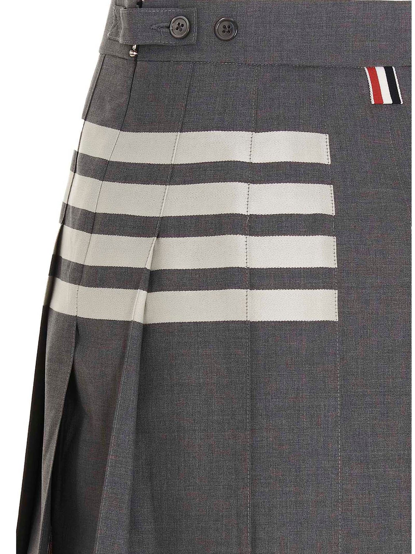 Thom Browne Women '4 Bar’ Skirt THOM BROWNE