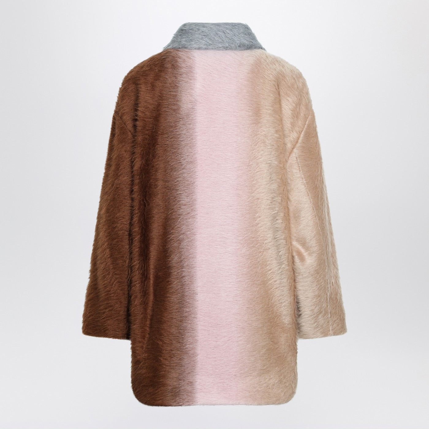Fendi Double-Breasted Color-Block Coat Women FENDI