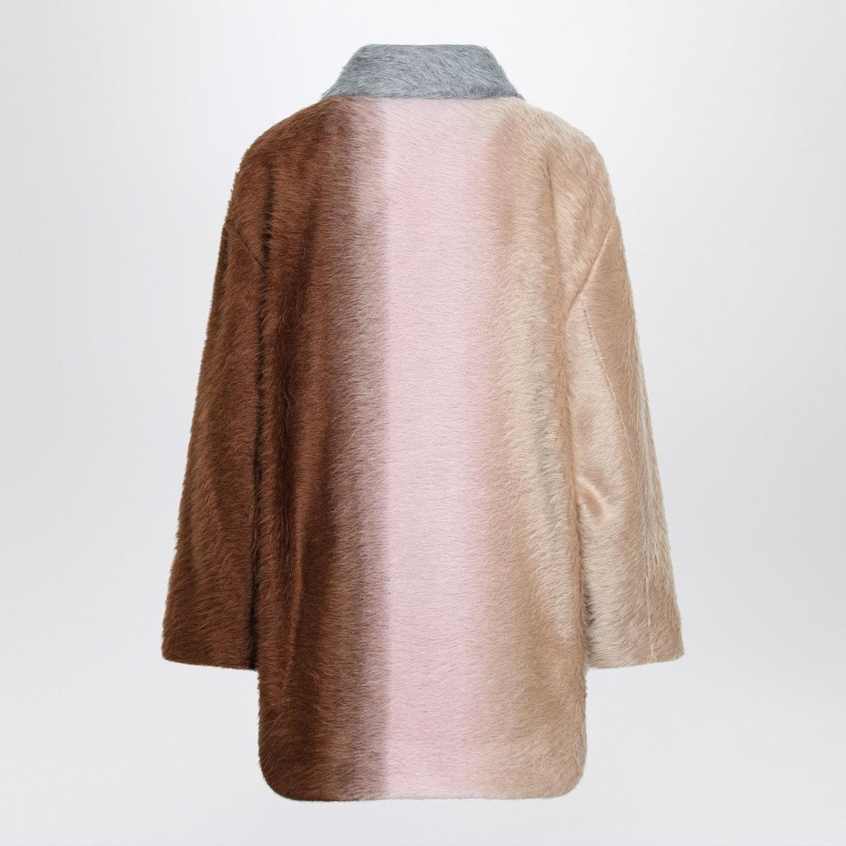 Fendi Double-Breasted Color-Block Coat Women FENDI