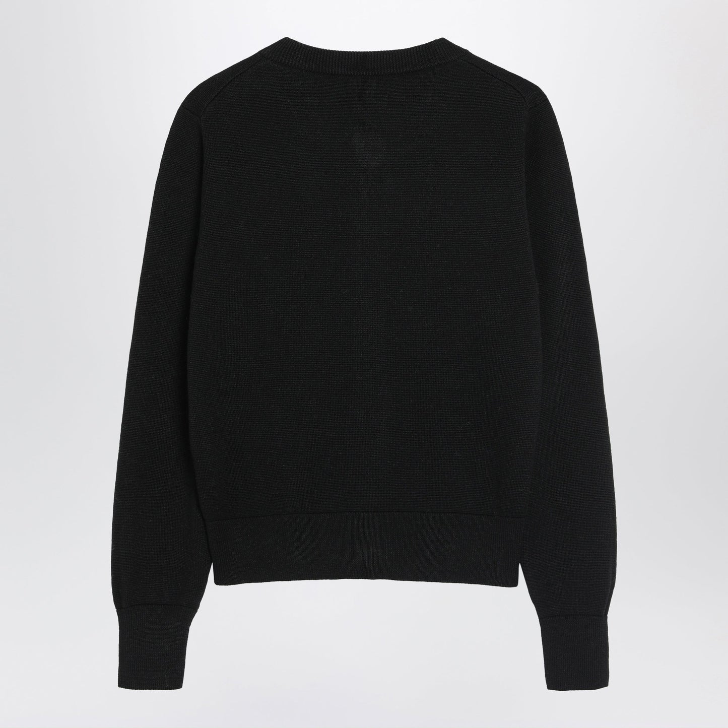 Ami Paris Ami De Coeur Cardigan In Black Wool Women AMI PARIS