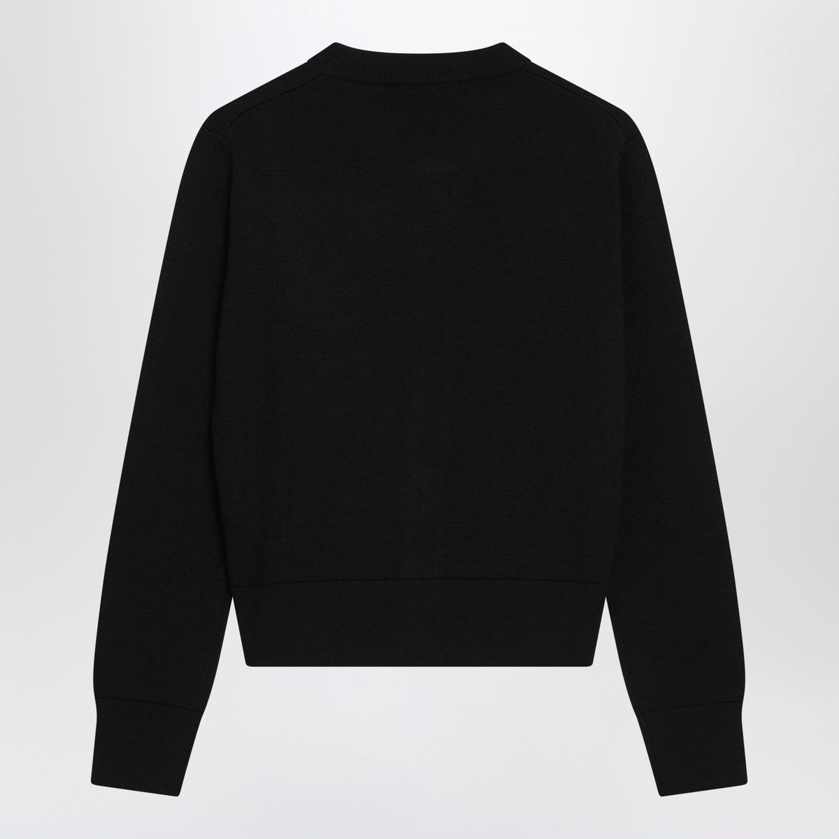 Ami Paris Black Ami De Coeur Wool Cardigan Women AMI PARIS