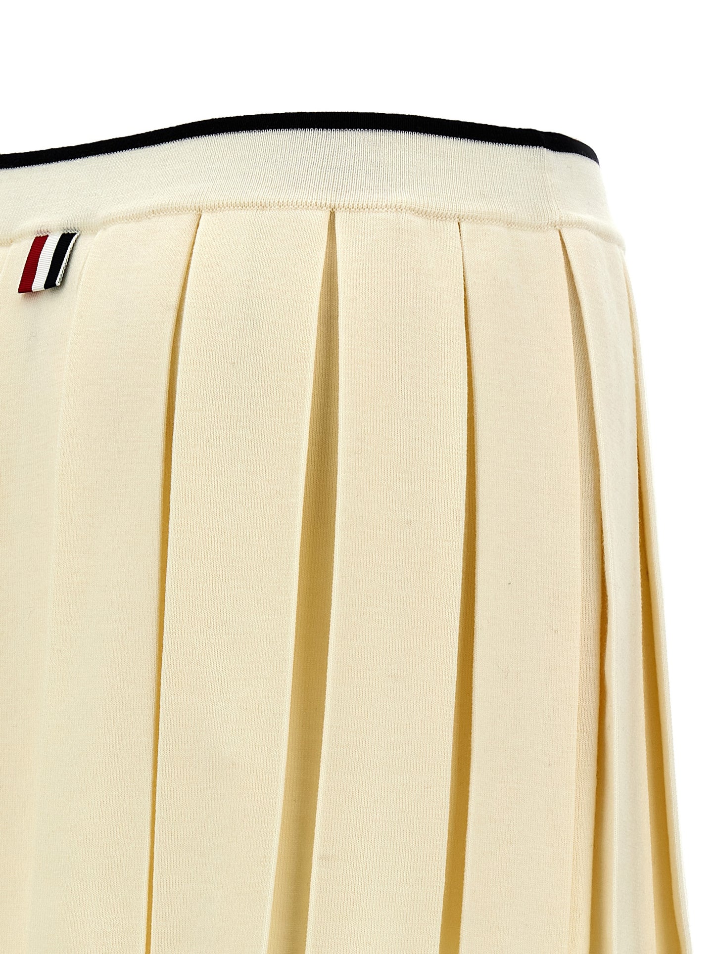Thom Browne Women Thom Browne Women Knitted Pleated Skirt THOM BROWNE