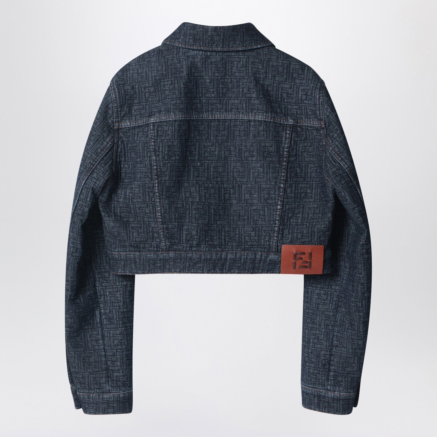 Fendi Ff Cropped Denim Jacket Women FENDI