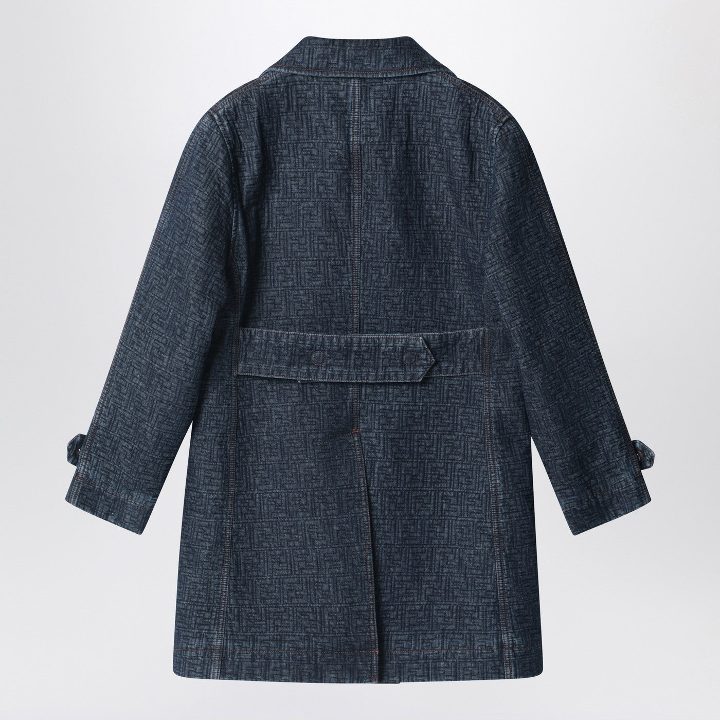 Fendi Dark Blue Ff Denim Jacket Women FENDI