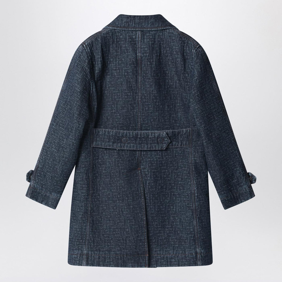 Fendi Dark Blue Ff Denim Jacket Women FENDI