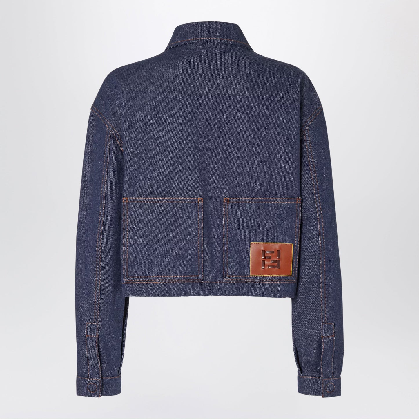 Fendi Navy Blue Denim Jacket Women FENDI