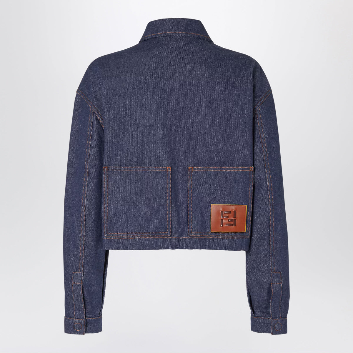 Fendi Navy Blue Denim Jacket Women FENDI
