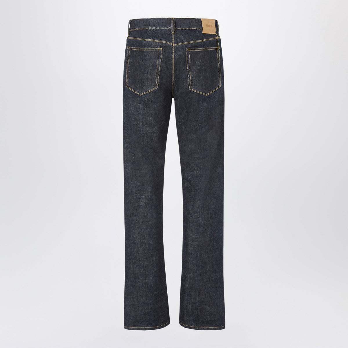 Fendi Navy Blue Jeans In Cotton Denim Men FENDI