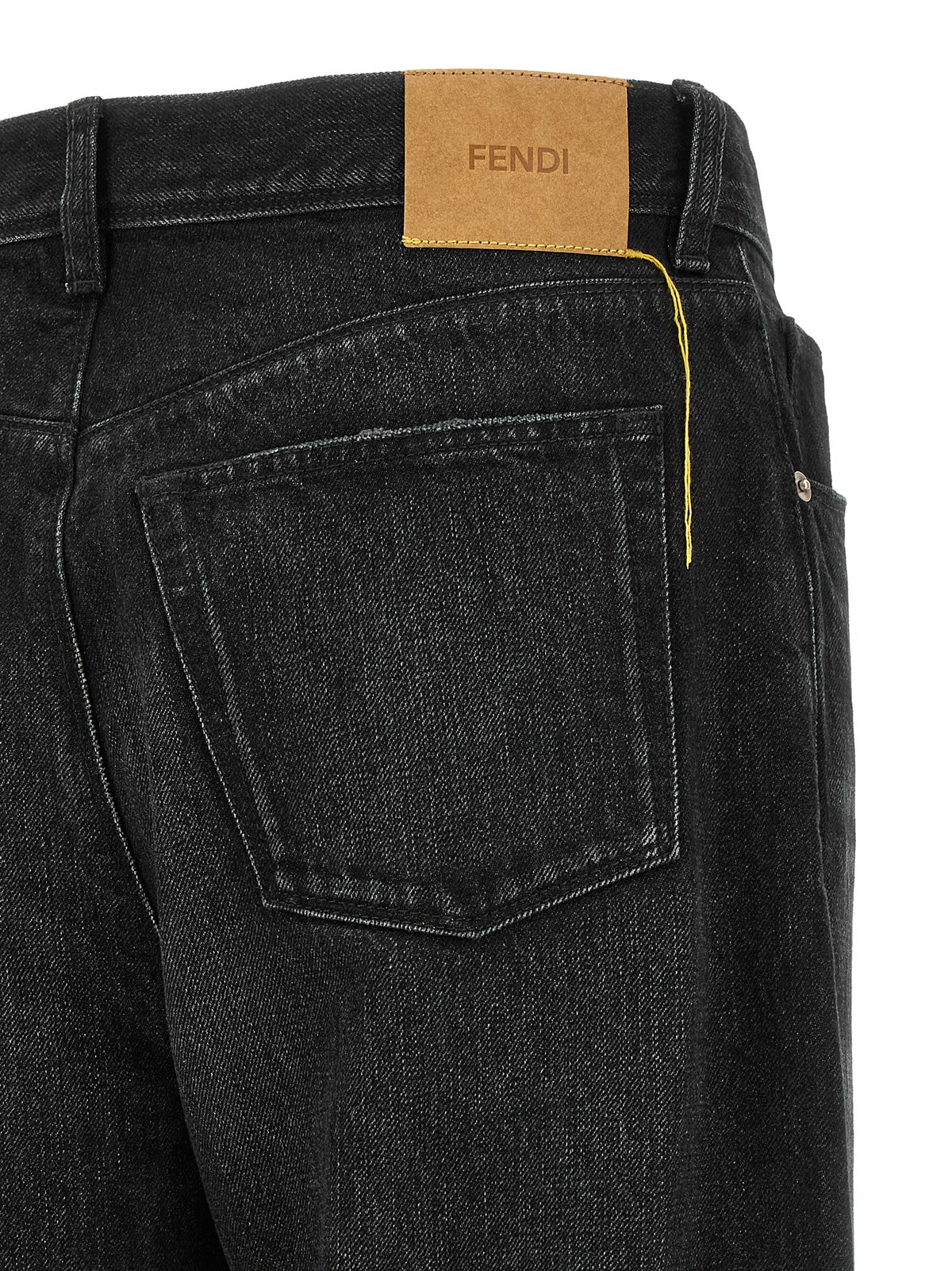 Fendi Men Black Denim Jeans FENDI