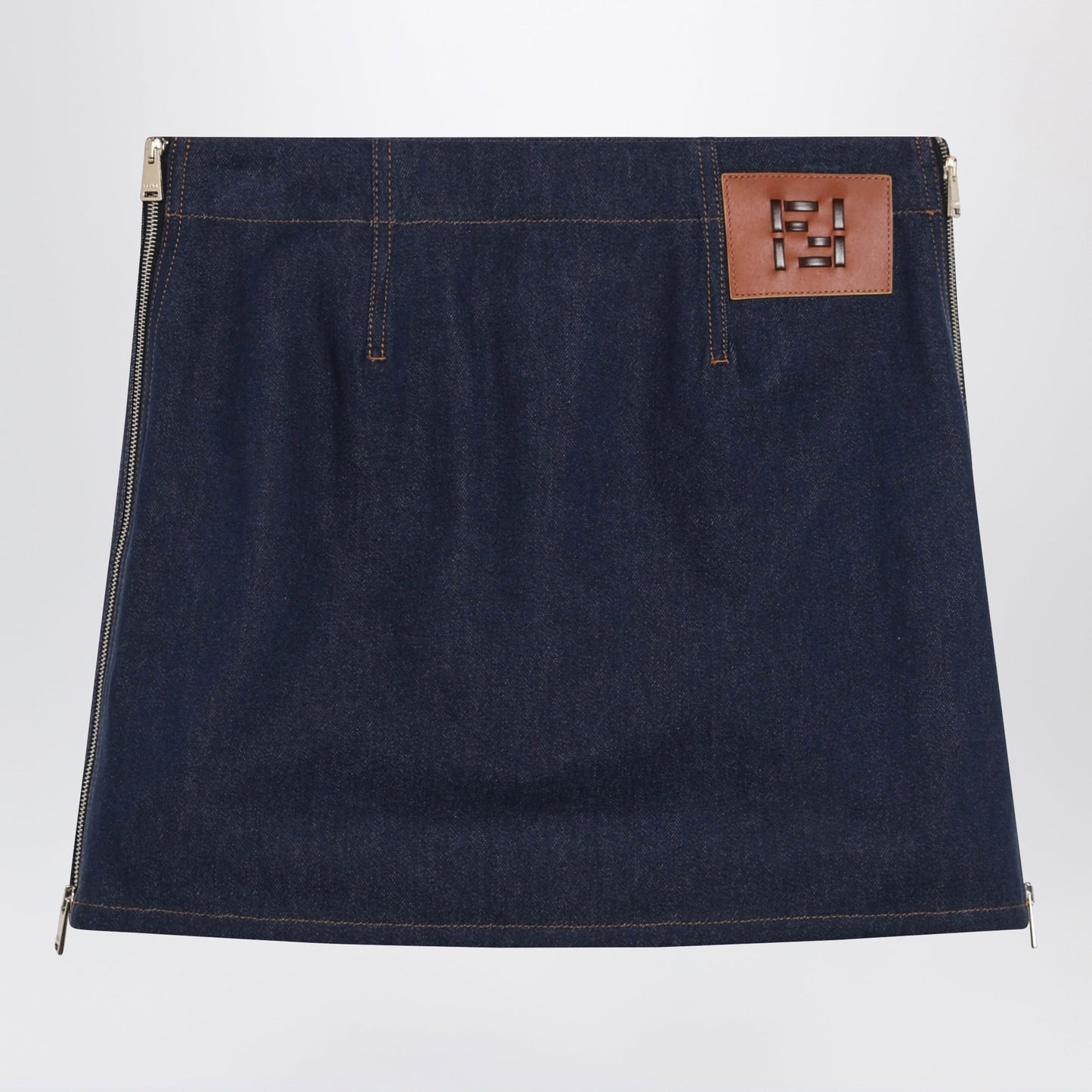 Fendi Navy Blue Mini Skirt Women FENDI