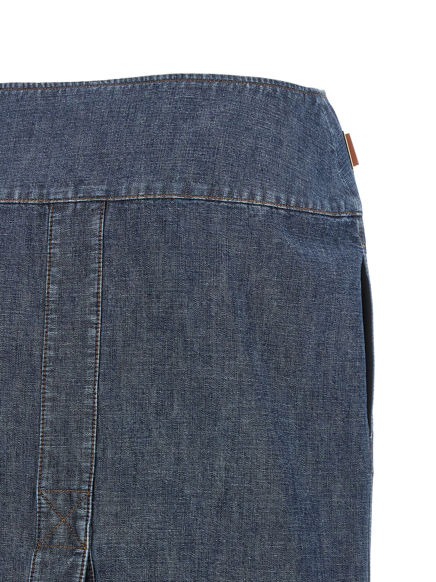 Fendi Women Chambray Denim Skirt FENDI