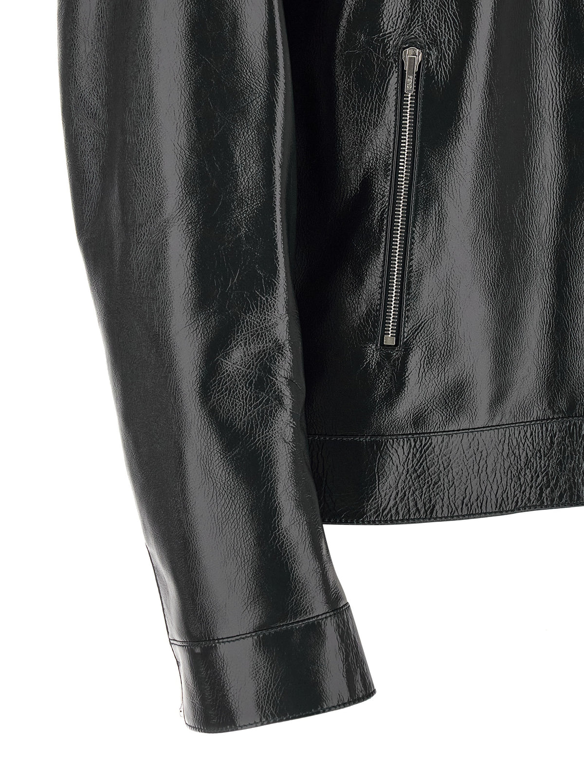Fendi Men Lacquered Leather Blouson FENDI