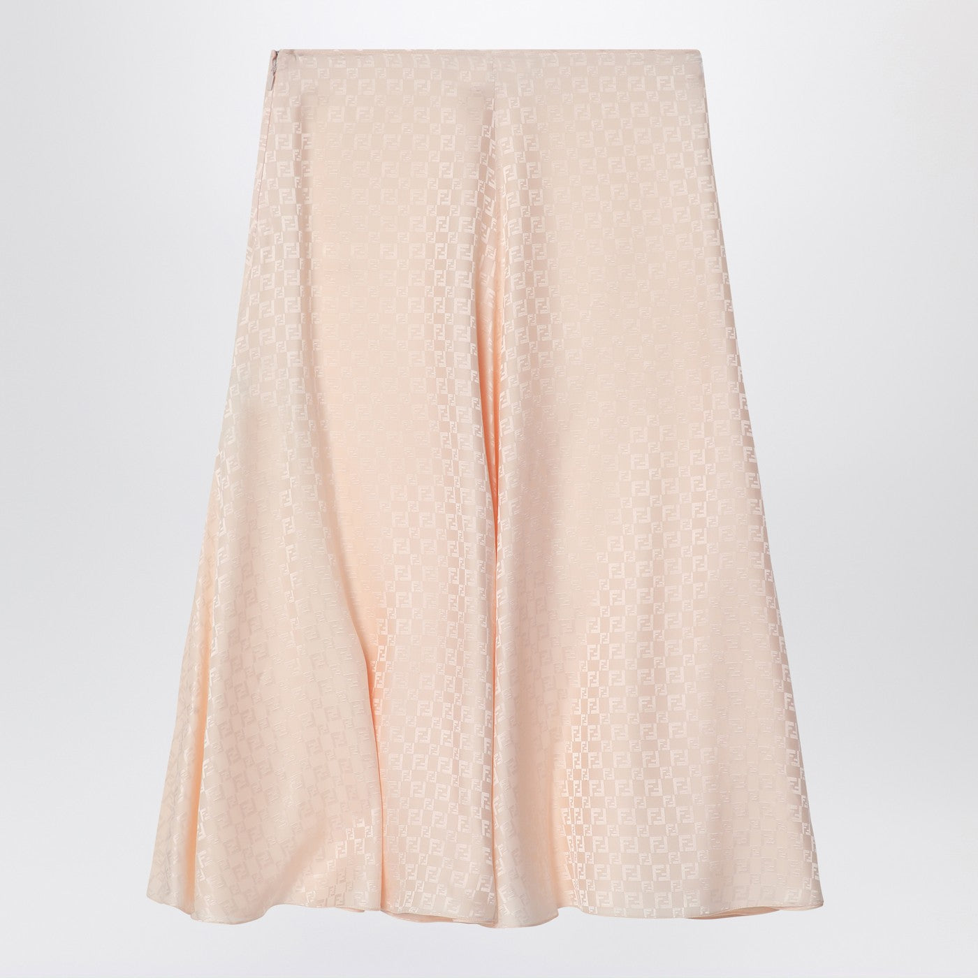 Fendi Skirt In Pink Ff Silk Women FENDI