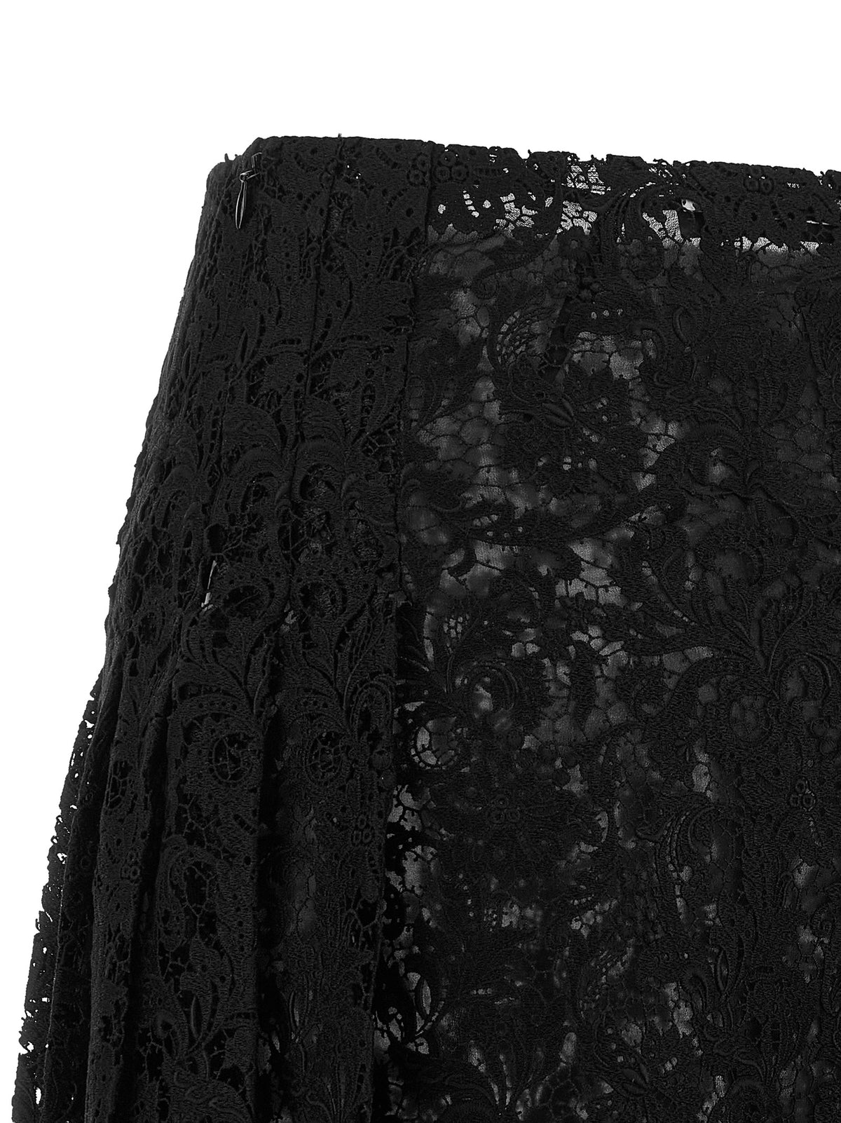 Fendi Women Macramé Lace Skirt