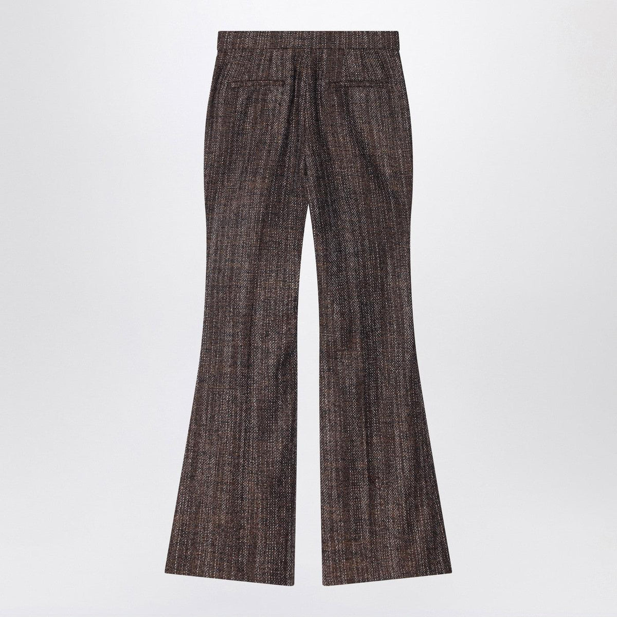 Fendi Rust Wool And Alpaca Trousers Women FENDI