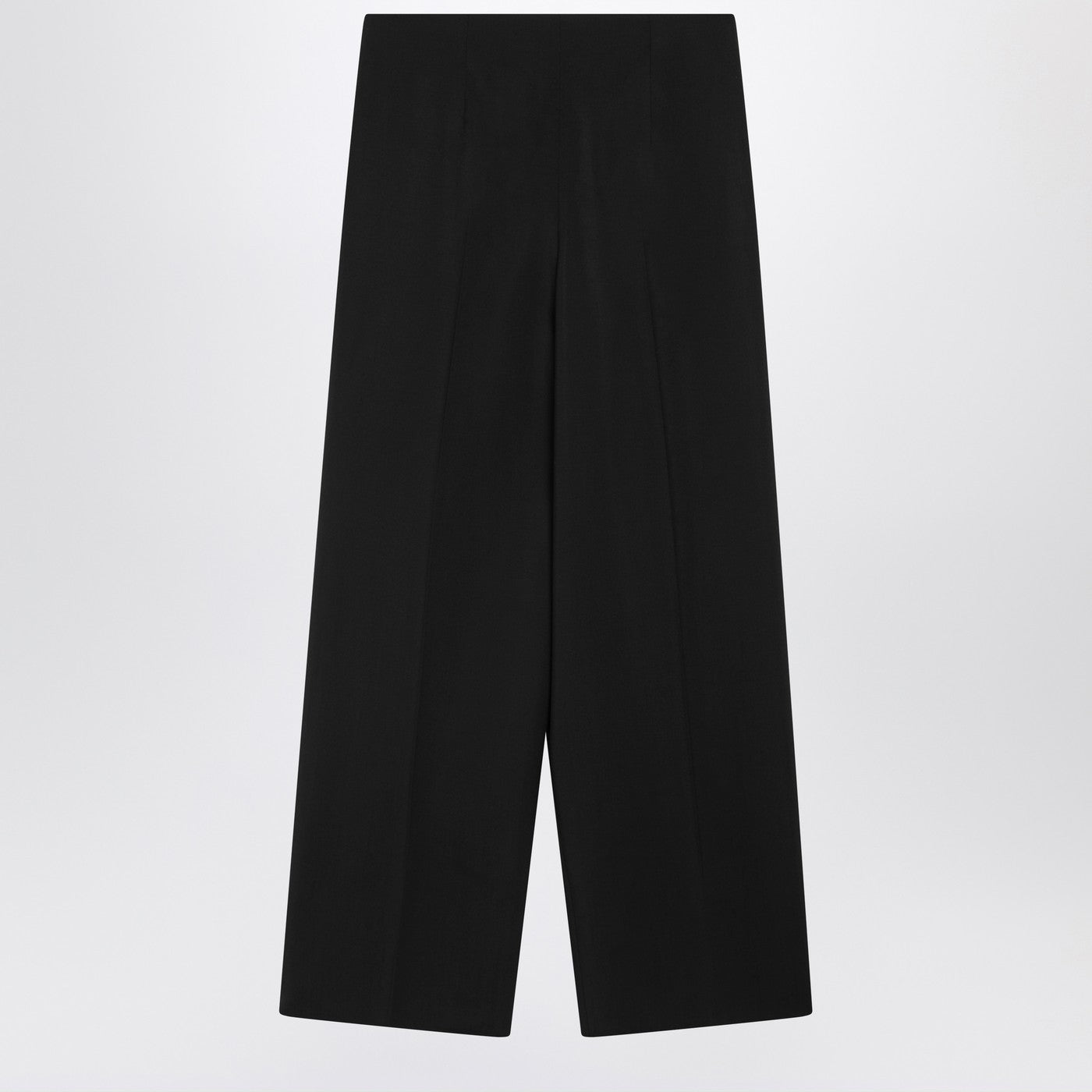 Fendi Black Wool And Mohair Trousers Women FENDI