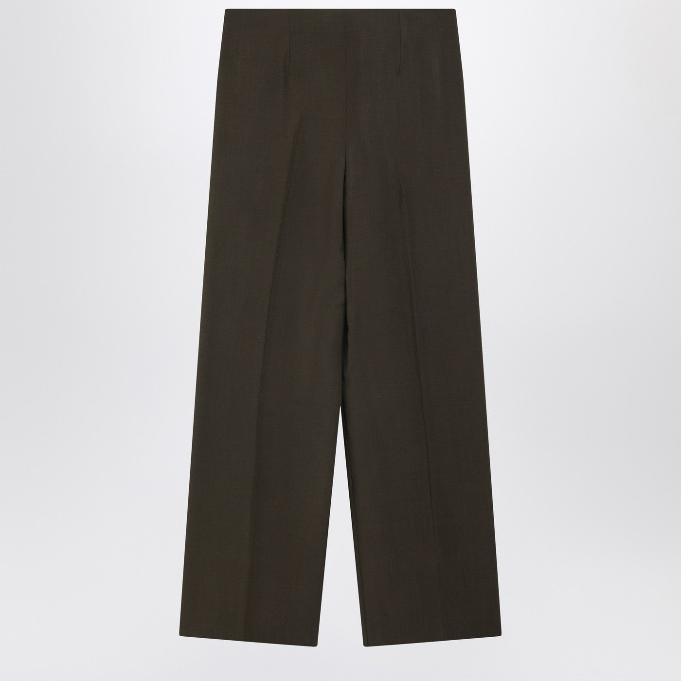 Fendi Green Wool And Mohair Trousers Women FENDI