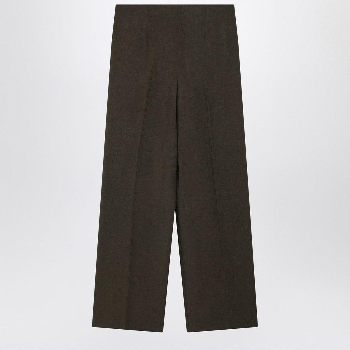 Fendi Green Wool And Mohair Trousers Women FENDI