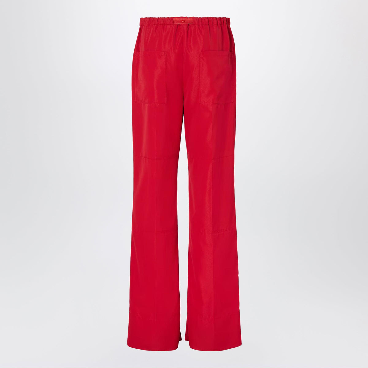 Fendi Red Technical Viscose Trousers Women FENDI