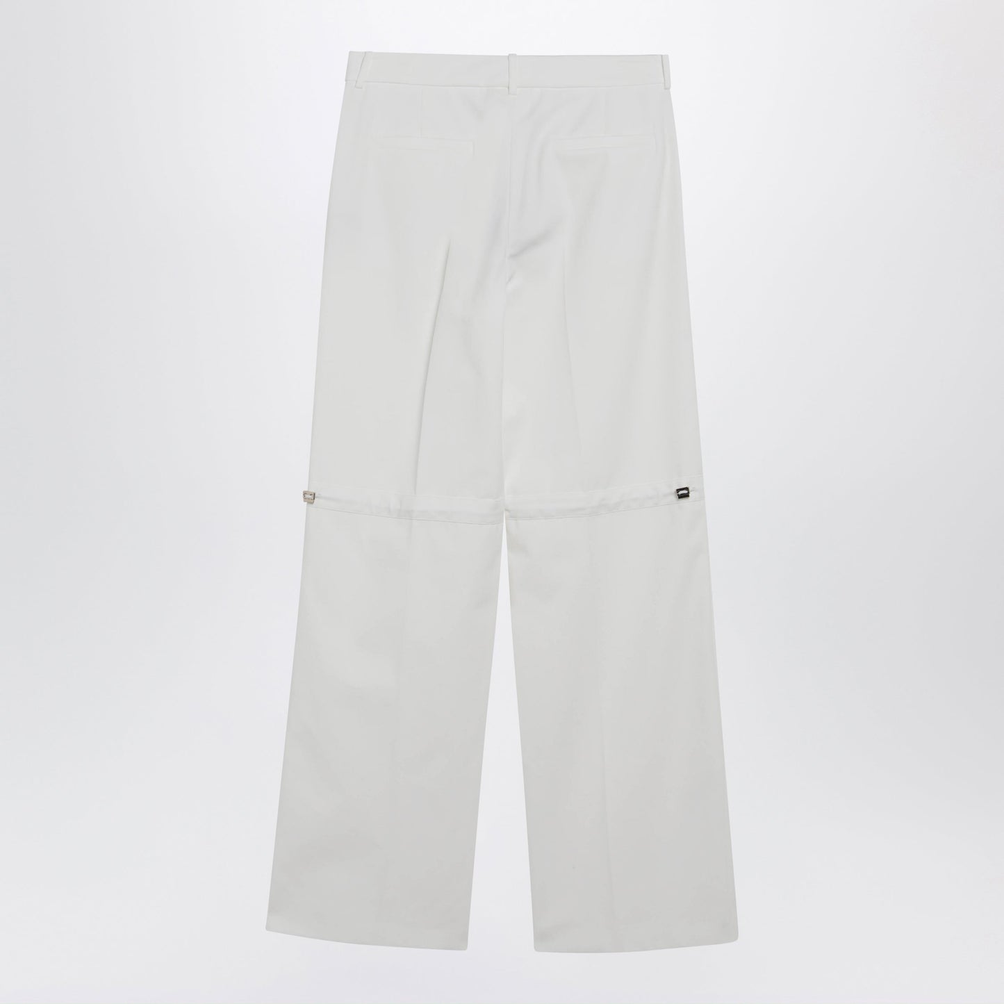 Fendi White Cotton Trousers Women FENDI