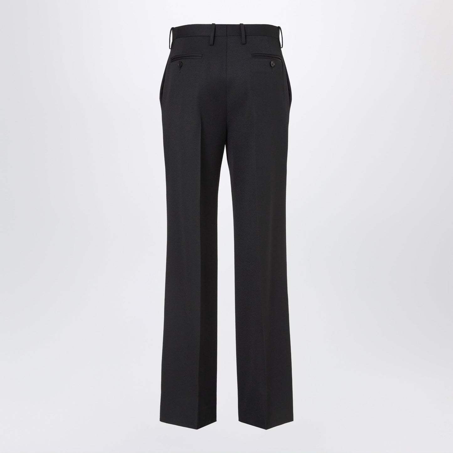 Fendi Black Grain De Poudre Trousers Women FENDI