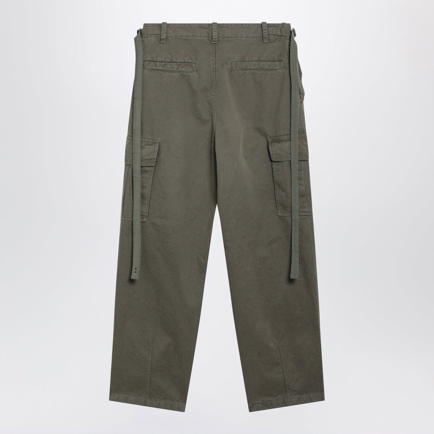 Fendi Military Green Cotton Cargo Trousers Women FENDI