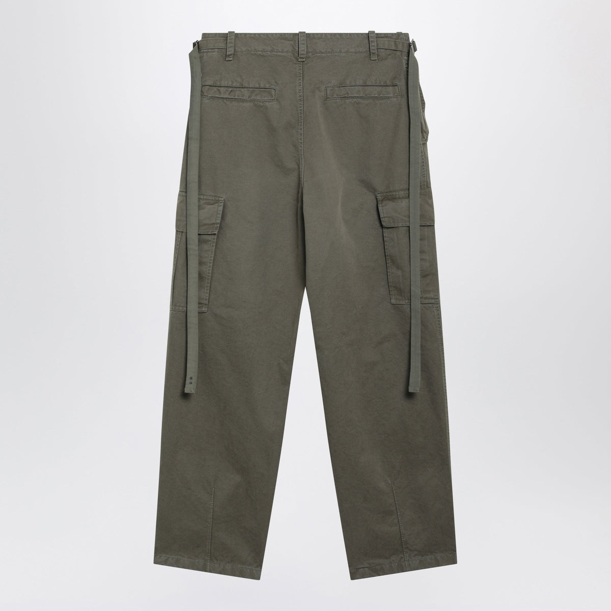 Fendi Military Green Cotton Cargo Trousers Women FENDI